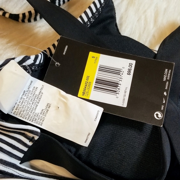 NIKE 6:1 Heather Stripe Crossback Tankini 2-Piece - Picture 14 of 14